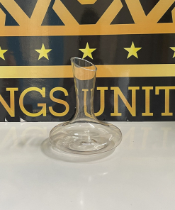 Bình Decanter dáng bầu thủy tinh trắng