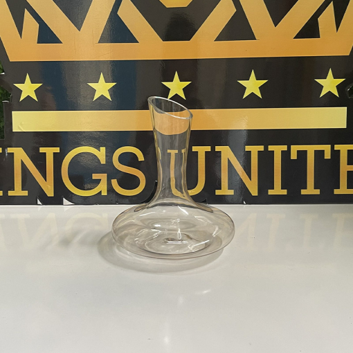 Bình Decanter dáng bầu thủy tinh trắng
