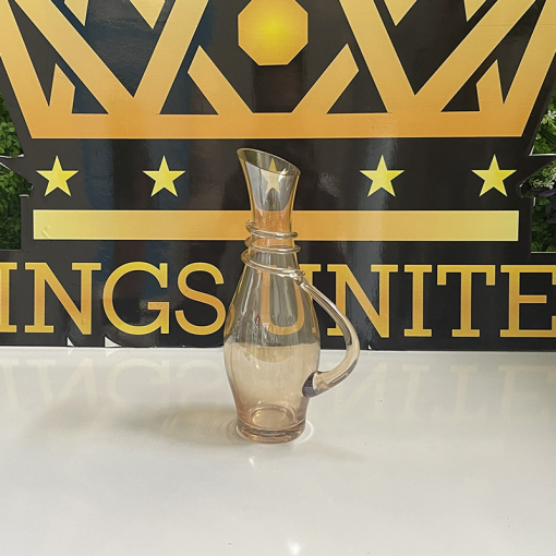 Bình Decanter dáng cao có tay cầm thủy tinh màu hổ phách
