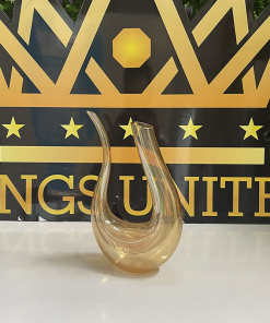 Bình Decanter thiên nga đựng rượu thủy tinh màu hổ phách