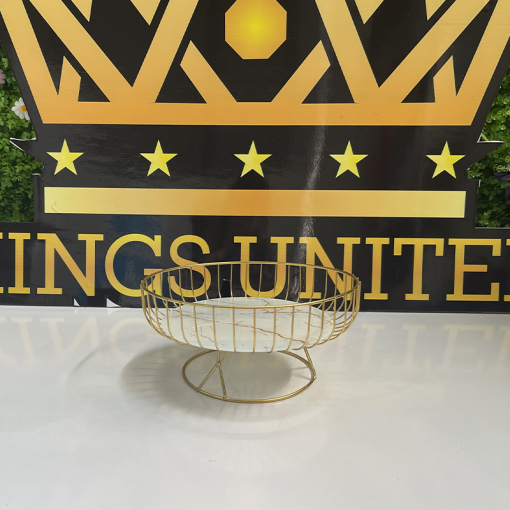 Rổ Inox mạ vàng