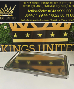 Khay bày đồ ăn chữ nhật nông Mẫu 4 (60x40x2cm)