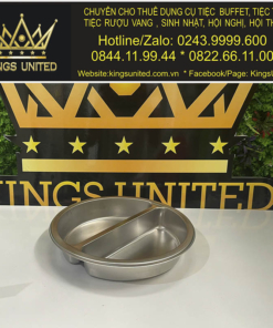 Khay ăn tròn đôi