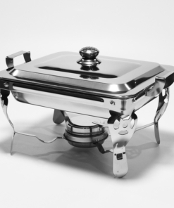 Nồi đun cồn chữ nhật bạc (35x29cm)