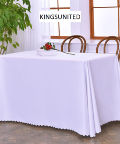 Khăn trải bàn chữ nhật Mẫu 1 (Màu Trắng)