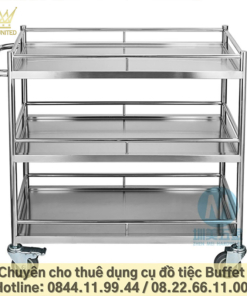 Xe đẩy đồ ăn Inox