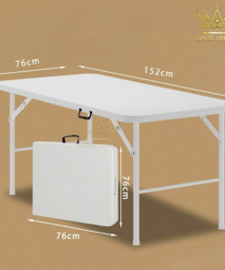 Bàn chữ nhật gấp gọn Mẫu 1 (Nhựa)