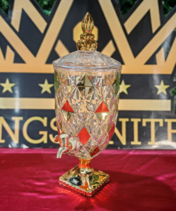 Bình nước thủy tinh vàng 5L