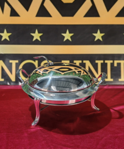 Nồi đun cồn tròn bạc