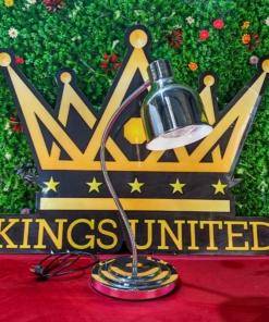 Đèn hâm đơn màu bạc chân cong